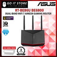 ASUS RT-BE86U BE6800 Dual Band Wi-Fi 7 Gaming Router AiMesh Extendable Router