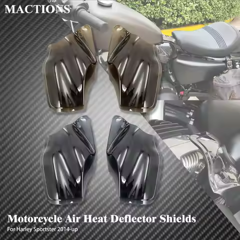 Motorcycle Air Heat Deflector Shield Saddle Cover For Harley Sportster XL1200 883 Iron Forty Eight S