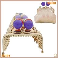 ELAINE Purse Frame Kiss Clasp, Square Candy Color Purse Clasp Frame, Metal Bag Kiss Clasp Lock