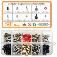 ชุดน็อต สกรู ซ่อมคอมพิวเตอร์ ปรับแต่งคอม น็อตคอมพิวเตอร์ เมนบอร์ด HDD SDD การ์ดจอ บรรจุอยู่กล่องแยกป