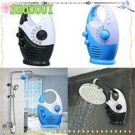 SHOUOUI AM/FM Radio, Music Radio Hanging Shower Radio, Portable Built-in Speaker Waterproof Bathroom Radio Home