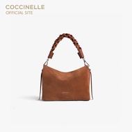 COCCINELLE กระเป๋าถือมินิผู้หญิง รุ่น BOHEME MINI HANDBAG 580101 สี COGNAC/COGNAC