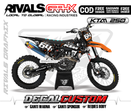 DECAL KTM 2017 85/ 125/250/300/450 EXC SIXDAYS CUSTOM DESIGN 5