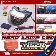 Head Lamp LED ZHIPAT Y15ZR V1 EXCITER 150 Y15 V1 PNP Sportline Smoke Red / Blue / Orange Headlight L