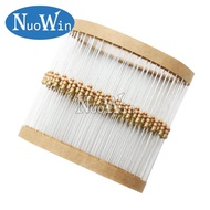 100pcs/lot 1/4W Carbon Film Resistor 5% 1R-10M 0R 10R 22R 47R 100R 220R 470R 1K 3.3K 10K 47K 100K 22