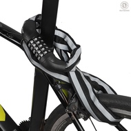 OUGO WEST BIKING Bicycle Chain Lock 5 Password Digital Bike Lock Security Anti-Theft Motorcycle Cycl