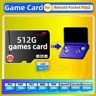 Game Card For Retroid Pocket Flip2 Retro Classic Games Ps2 Psp Android Handheld Gaming Console Gamin
