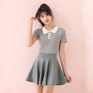 Girl Pleated Skirt With Inner Shorts High Waist Skort Short Dresses Uniform Fashion For School Student Team Sport