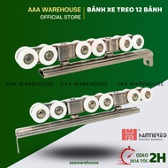 [Genuine] Stainless Steel Hanging Sliding Door Wheels 8/12 HAMMERED Wheels - 8-12 velvet box hanging