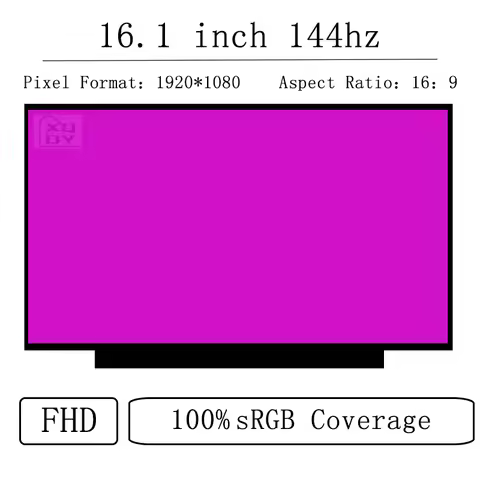 16.1" Slim LED matrix for HP Omen 16-b0085ng laptop lcd screen panel 1920*080p FHD 144HZ