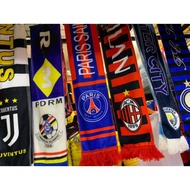 RS Football Mafla Club Scarf Kain Cotton Lembut & Berkualiti Selendang Futsall Soccer Scarves Mafla 