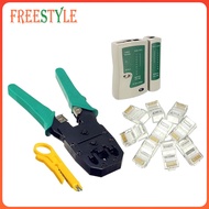 Network Crimping Tool  Lan Cable Tester Set 3 in 1 with 20pcs Rj45 Connector
