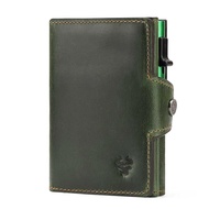 HUMERPAUL Smart Pop Up Card Wallet For Men RFID Genuine Leather Card Case Slim Women Zip Coin Purse 