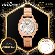 [Authentic *FREE BRACELET*] Coach Mini Boyfriend Bracelet Ladies Women Watch Jam Tangan Wanita 14501