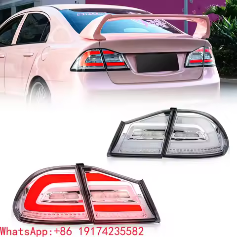 ForArchaic LED Tail Light Clear Chrome Edition Back Lamp FN2 FD1 Type R 2006-2011 Tail Light for Hon