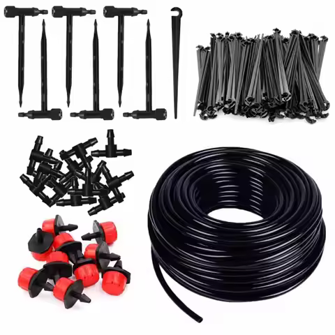 1/4'' Bend Arrow Dripper Regulating Micro Three-Way Drip Irrigation Kit Garden Water Connector 4/7mm