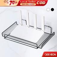 GEEBON Router Shelf Rack Home Organizer Punch-Free Wifi Router Tray Hanging Rack Wall Mount Holder
