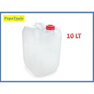 10LT TONG MINYAK PUTIH NEW / tong air minyak / berkas air minyak / plastic jerry can container