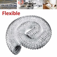 RunSabai 4inch Ventilator Pipe Aluminum Tube Air Ventilation Hose Flexible Exhaust Duct2M Nice