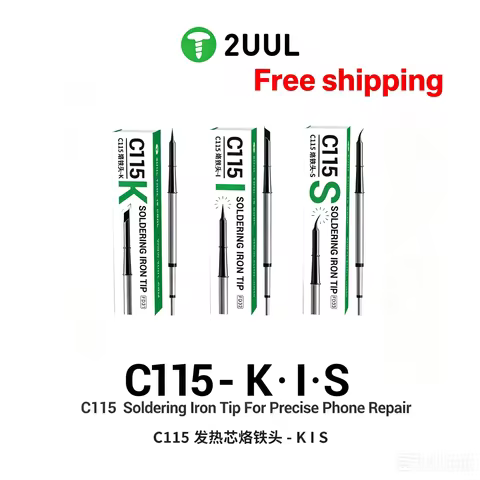 2UUL C210 K I S Universal Soldering Iron Tip Heating Core Efficient Heat for JBC GVM SUGON OSS T210 
