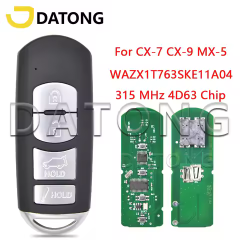 Datong World WAZX1T763SKE11A-04 IC:662F-SKE11A04 4D63 315/433 SKE11B-01 Car Remote Key For Mazda CX-
