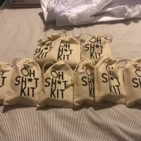 20pcs Adios Hangover Mexican Sombrero Fiesta Theme Hangover Recovery Kit Bags, Mexico or Desert Trip