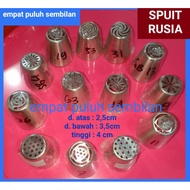 1 set Of Russian Syringe/premium Flower Large Syringe Without Connection/icing tube/stainless Syringe/icing butter cream Decoration Tool