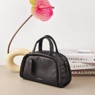 雲朵包 Jaychewin - 皮革包 Jelly Duffel Bag in Charcoal Black