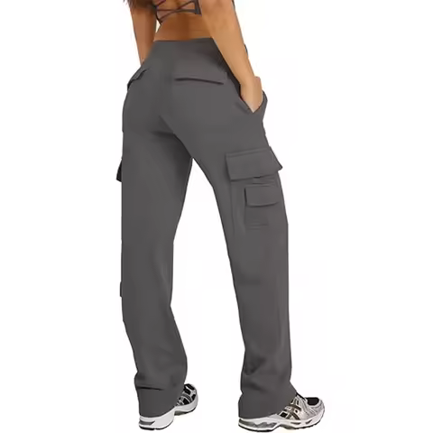 Womens Cargo Pants Sweatpants Women High Waisted Sweatpants Jogging Baggy Pants Slacks Multi Pockets