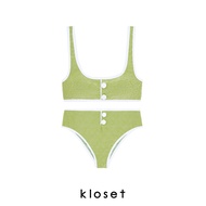 KLOSET Recycled Bralette Bikini Set (KK22-SW004) ชุดว่ายน้ำบิกินี่