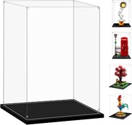 LILIKAKA Acrylic Display Case for Lego 21346 Family Tree, 75308 R2-D2 or 75335 BD-1, 9.84x9.84x13.77
