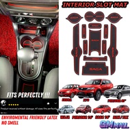 INTERIOR SLOT MAT PROTON Saga BLM FLX Saga 2016 Persona Waja Exora X70 Karpet Getah Pintu Kereta Car Carpet Kereta