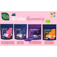 HandyHerb G’nite Collagen Gummy 4pcs/Box | Grape Flavor | Multiple Flavors | Thailand Gummy Snack | 