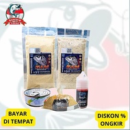 paket komplit bam adun mancing amis putih premium paket umpan pancing ikan mas