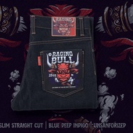 Best Seller RAGING BULL - 15oz - Selvedge Accent Purple Line - Blue Deep Indigo