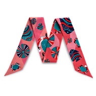 [SUVIMOL] Twilly - Under The Sea - Peach ผ้าพันหูกระเป๋าลายปูสีพีช