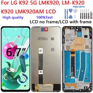 For LG K92 5G LMK920 LM-K920 K920 LMK920AM LCD Display Touch Screen Digitizer Glass Assembly Repair 
