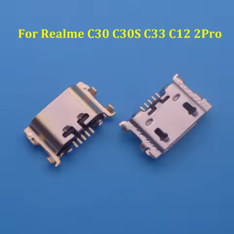 10-100pcs For Realme C30 C30s C33 C1 2 2Pro USB Charging Port Dock Plug Charger Connector Socket Rep