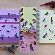 童趣插畫 台灣的鳥 + 世界的鳥 筆記本 紙膠 明信片 6件組