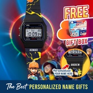 Jam Tangan Budak GFQ Digital Watch Kids Cartoon Boboiboy  Custom Name