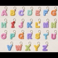 GANTUNGAN Letter keychain alphabet keychain/ initial keychain/