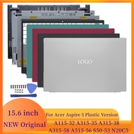 ☏Laptop Case For Acer Aspire 5 A115-32 35 A315-35 38 58 A515-56 Plastic Notebook LCD Back Cover ☜r