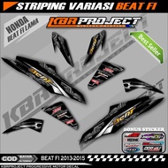 Striping Beat Fi 2013-2021 Variasi - Stiker Motor Honda - Motor Beat