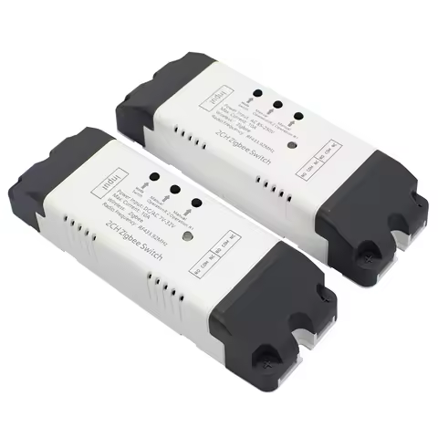 Zigbee Smart Switch 2 Channels Relay Module Smart Home 10A Relays Controller Work With Tuya APP Alex