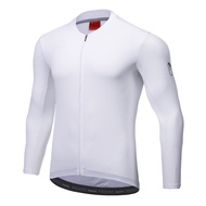 Santic Men Cycling Jerseys Long Sleeves Fit Comfortable Sun-protective Road Bike Tops MTB Jerseys