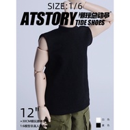 [ATStory Trendy Toy Story] 1/6 Simple Bottoming Vest Clothes Clothes Men Trendy B13 Soldier Doll Uni