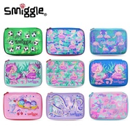 [G-Plus Studio] Smiggle Pencil Case Large Capacity Pencil Case Pencil Case School Tools Australian Brand Hard Shell Stationery Case Desktop Pencil Case Original Stationery Zipper Stationery Box