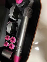 STYLING RAMBUT WANITA PRELOVED DYSON AIRWRAP COMPLETE FUSCHIA