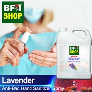 Anti Bacterial Hand Sanitizer Spray with 75% Alcohol - Lavender Anti Bacterial Hand Sanitizer Spray - 5L