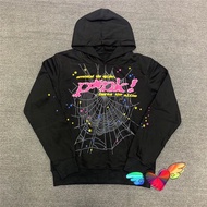 Hip Hop Web Puff Print Sp5der 555555 Hoodie Men Women 1:1 High Quality Young Bandit Angel Spider Hoo